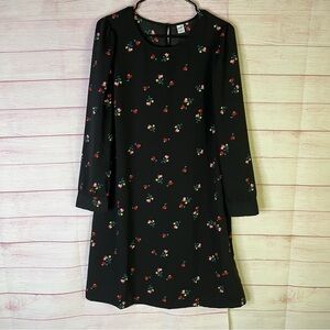 Old Navy Black Floral‎ Dress Size Large